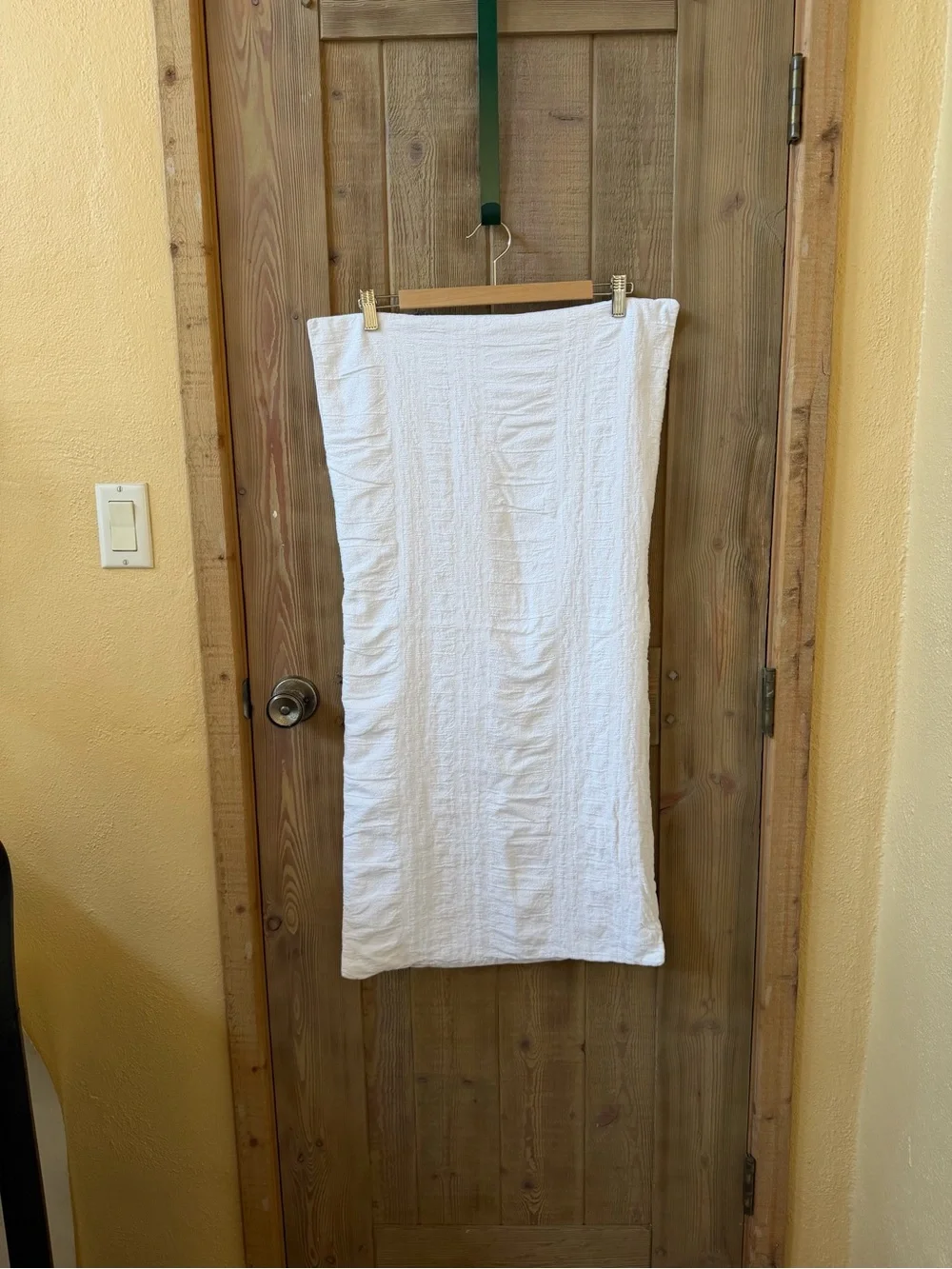 Madison Park White Textured Cotton King Pillowcases Pair – 18” x 34”